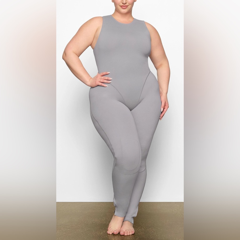 NWT Skims Sport Swim Full Length Suit Chrome Size XL